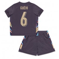 Camiseta Inglaterra Marc Guehi #6 Segunda Equipación Replica Eurocopa 2024 para niños mangas cortas (+ Pantalones cortos)